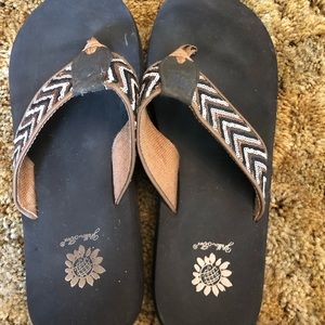 Yellow Box Flip Flops